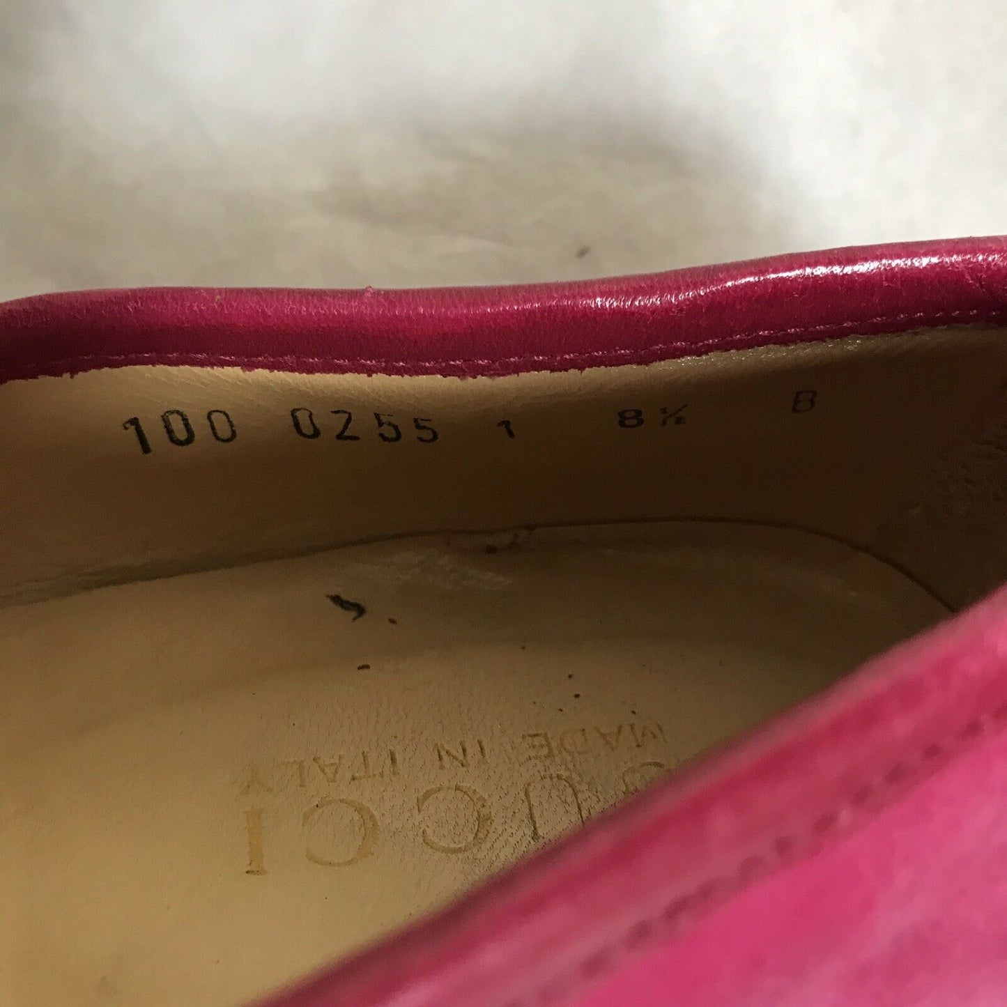 GUCCI Pink Suede Horsebit Loafers 8.5