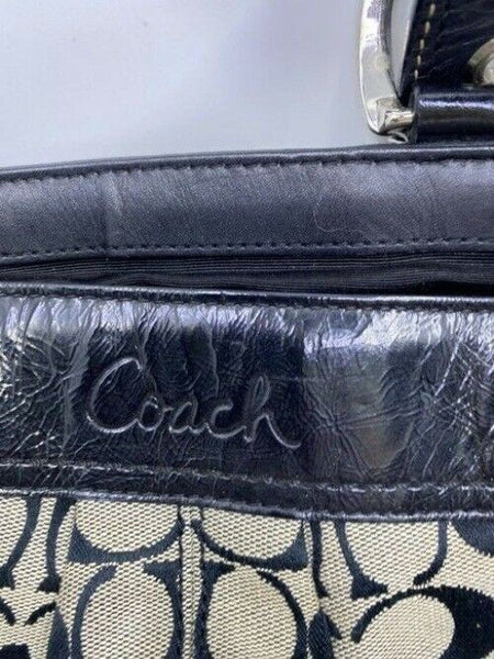 Coach Xl Black Fabric Shoulder Bag