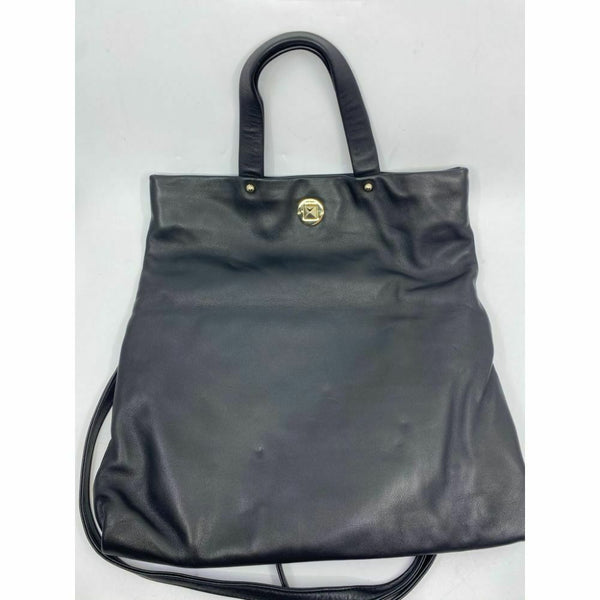 KATE SPADE Black Leather Fold Over Handbag/ Crossbody