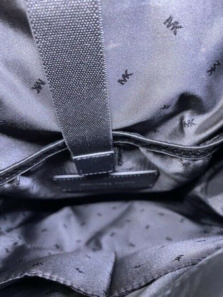 Michael Kors Hudson Logo And Utility Rucksack Crimson Leather Backpack