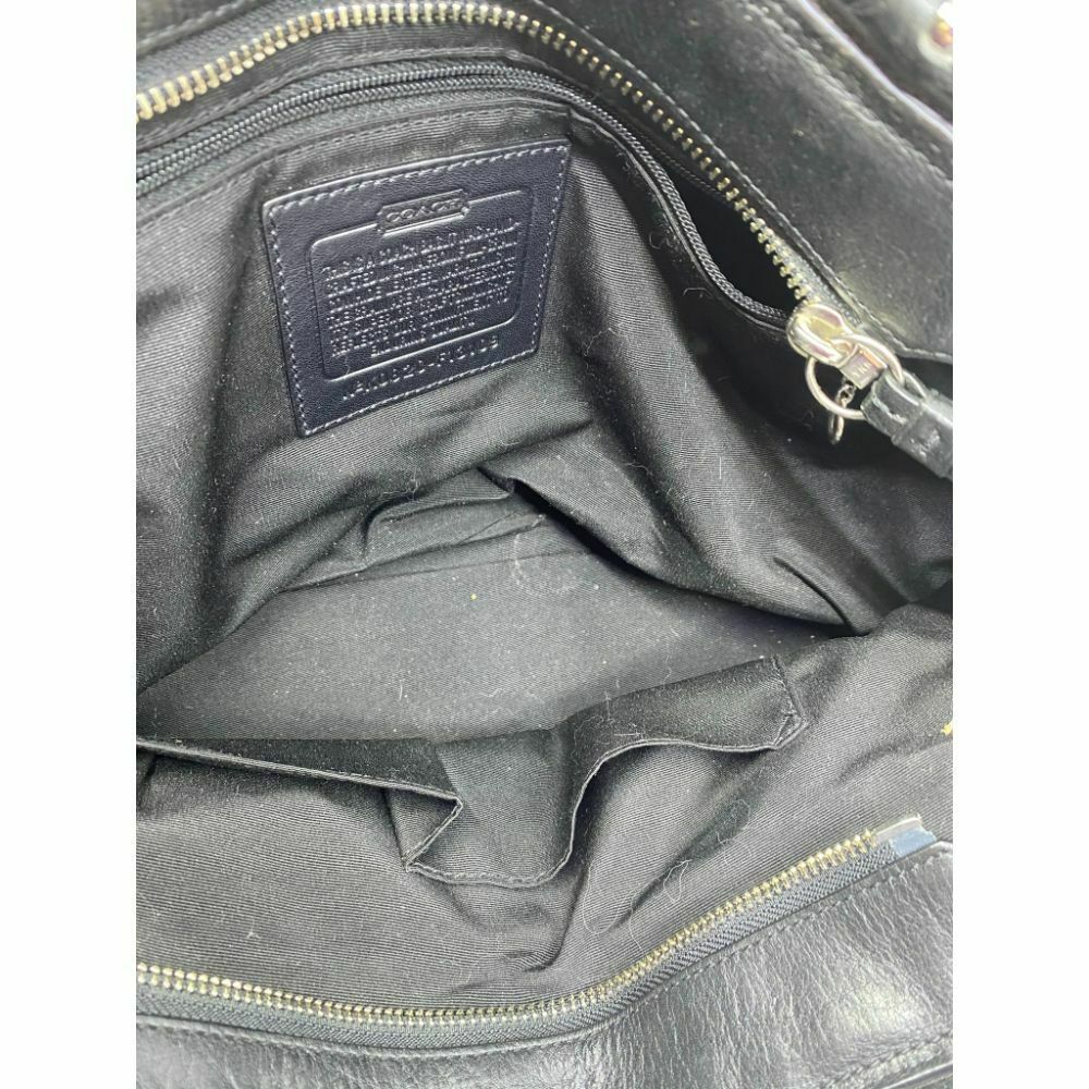 COACH Medium/ Large Leather Black Shoulder Bag
