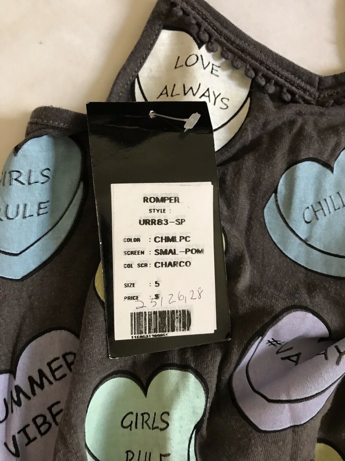 NWT! FLOWERS By ZOE Romper Girls Sz 5