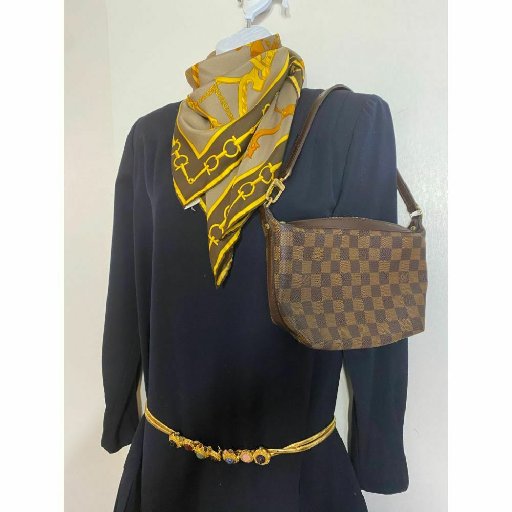 LOUIS VUITTON Damier Brown Mini Pouch