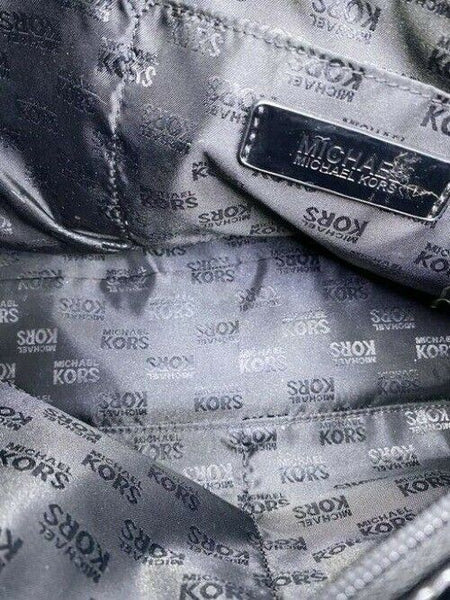 michael kors bag black patent leather tote