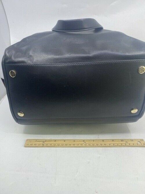 Jimmy Choo Justine Handbag Black Leather Shoulder Bag