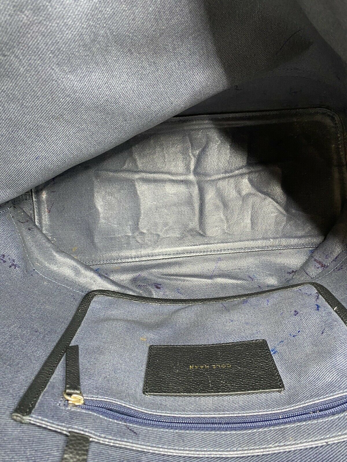 Cole Haan Black Leather Tote Bag