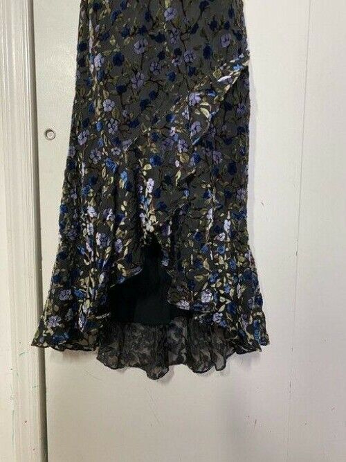 nicole miller gray blue gold new floral msrp