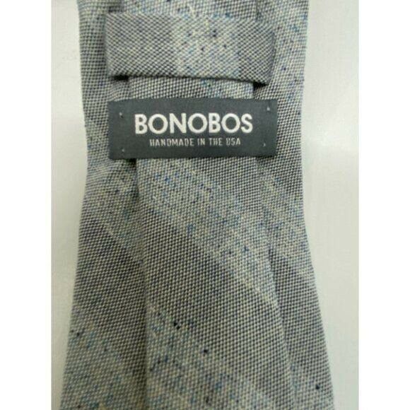 New! BONOBOS Gray Premium Neck Tie Made in USA