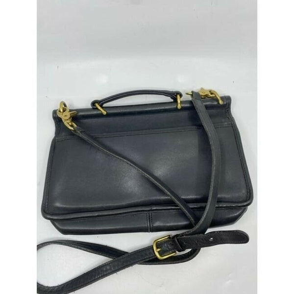 COACH Vintage Black Leather Crossbody Bag