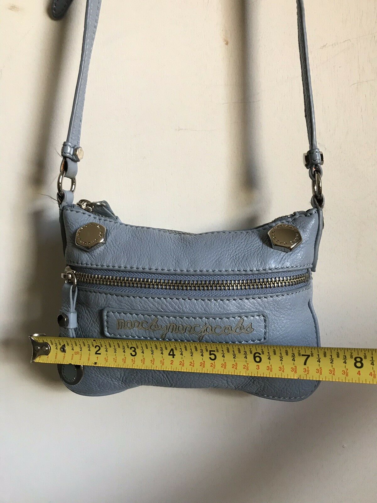 Marc Jacobs Baby Blue Leather Crossbody Mini