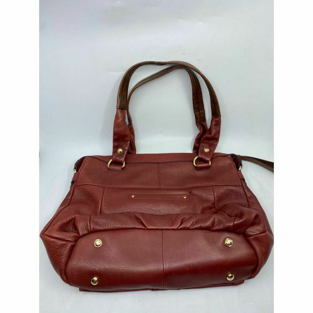 B. makowsky Brown Leather Shoulder Bag