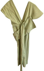 Lela Rose Olive Green Symmetrical Small Short Casual Dress