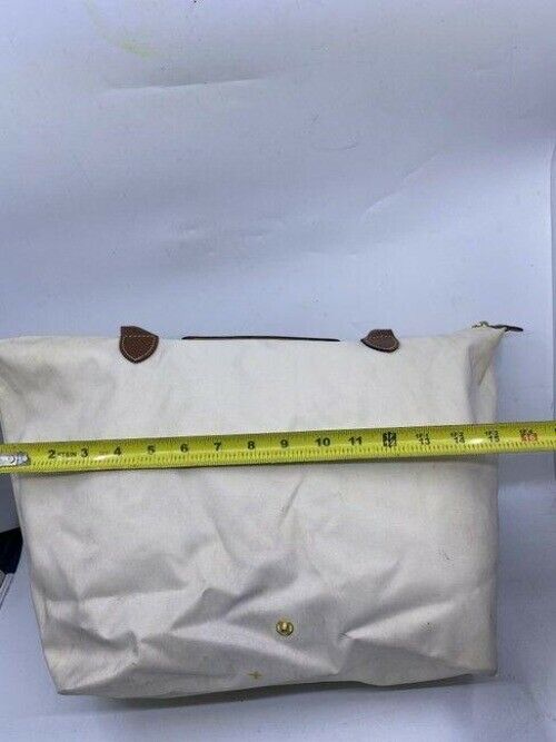 Longchamp Shopping Off White Brown Tote