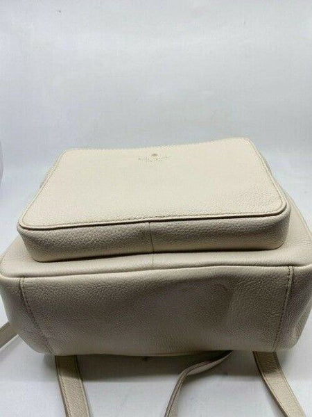 kate spade cream white leather backpack