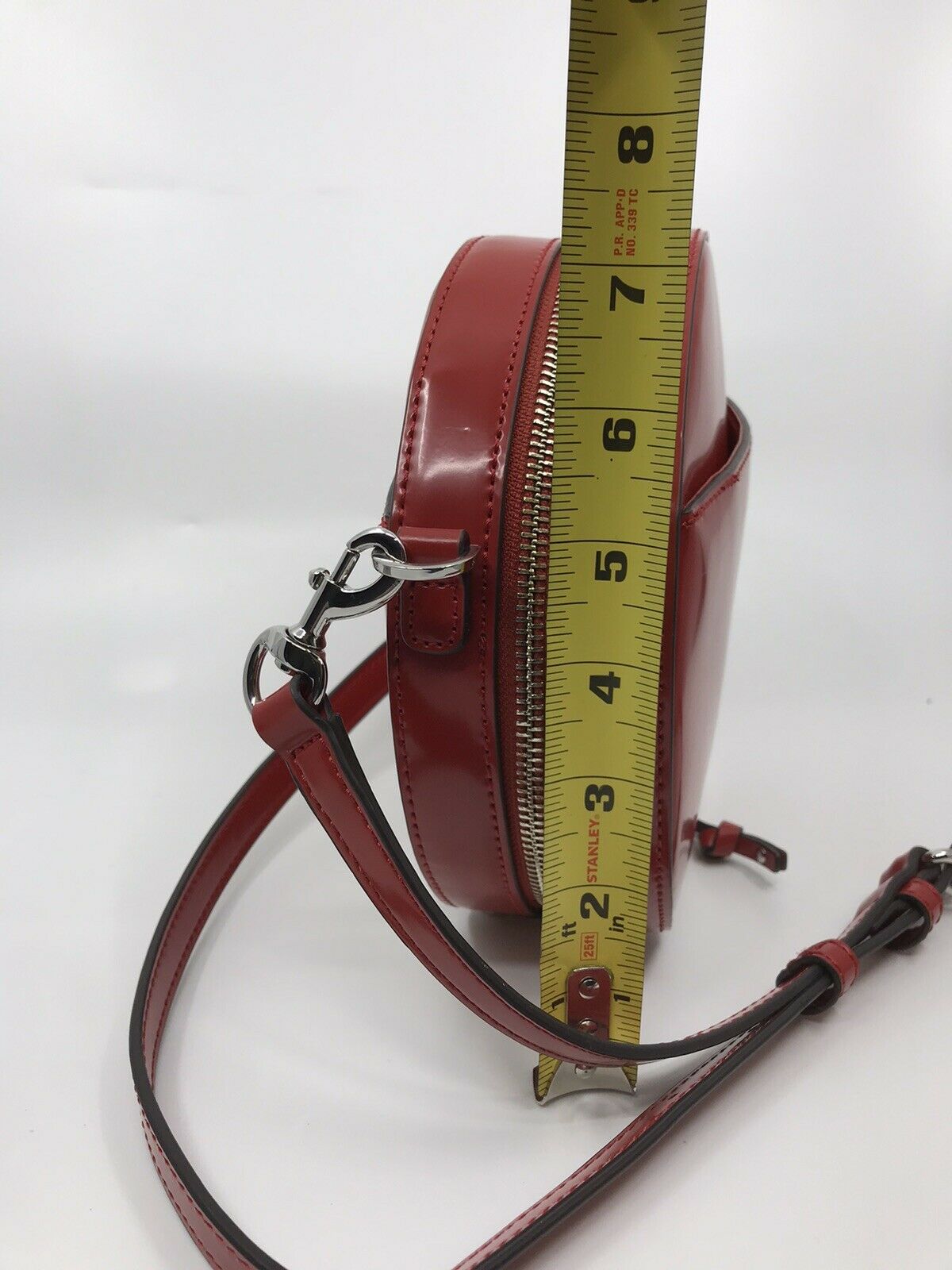 REBECCA MINKOFF Red leather Round Crossbody