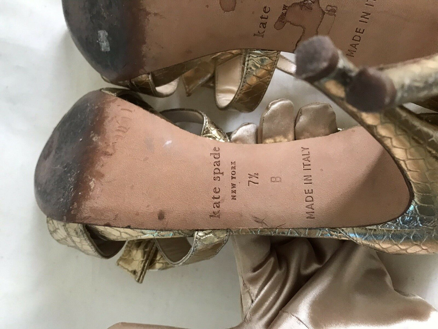 KATE SPADE Gold High heels Size 7.5
