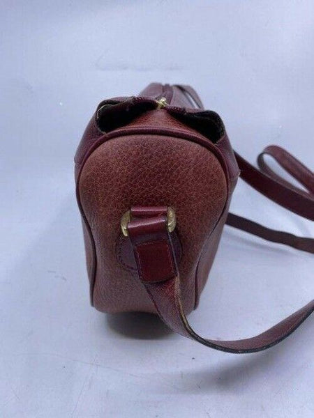 mark cross vintage shoulder burgundy leather cross body bag