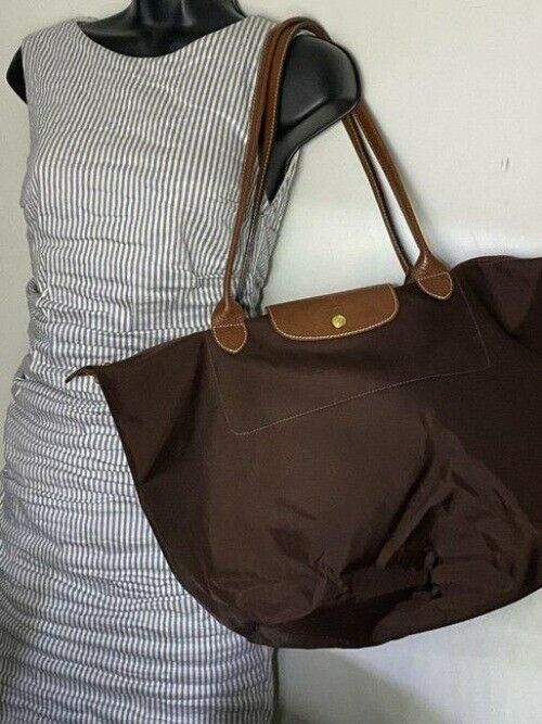Longchamp Shopping Large Brown Tote