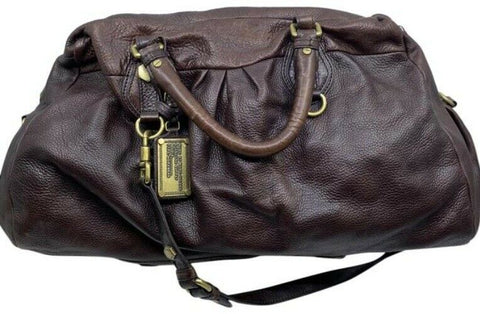 Marc By Marc Jacobs Classic Q Groovy Dark Brown Pebbled Leather Weekendtravel Ba