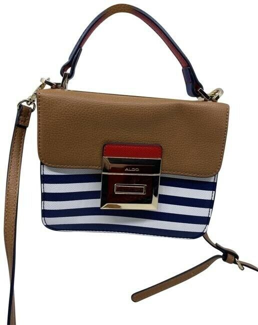 Aldo Cute Stripped Faux Leather Cross Body Bag
