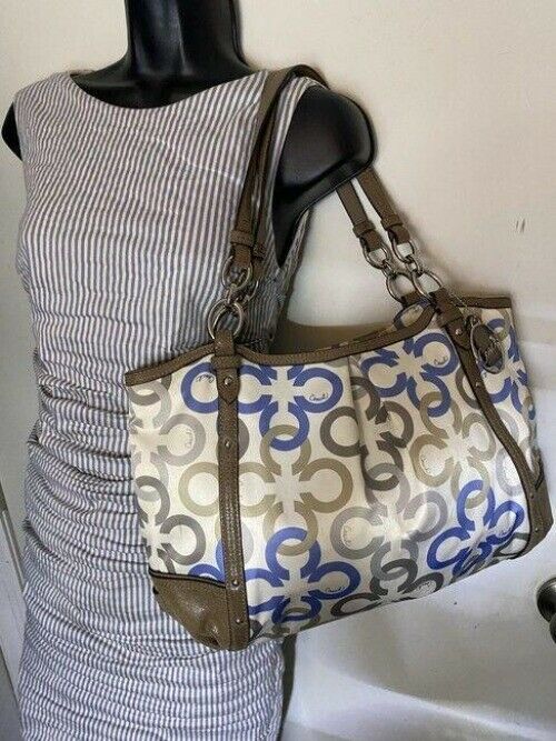 coach bag msrp multicolor fabric tote