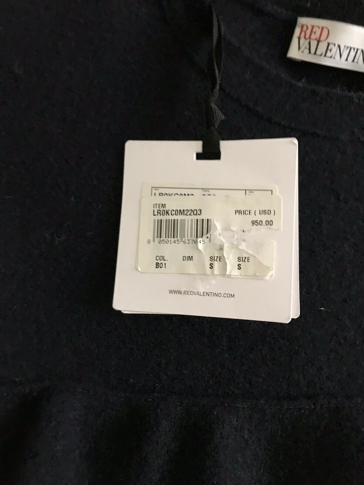 NWT! RED VALENTINO Over Sized Love beauty Sweater