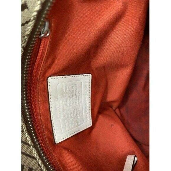 coach w customized by me w applique tan beige jacq