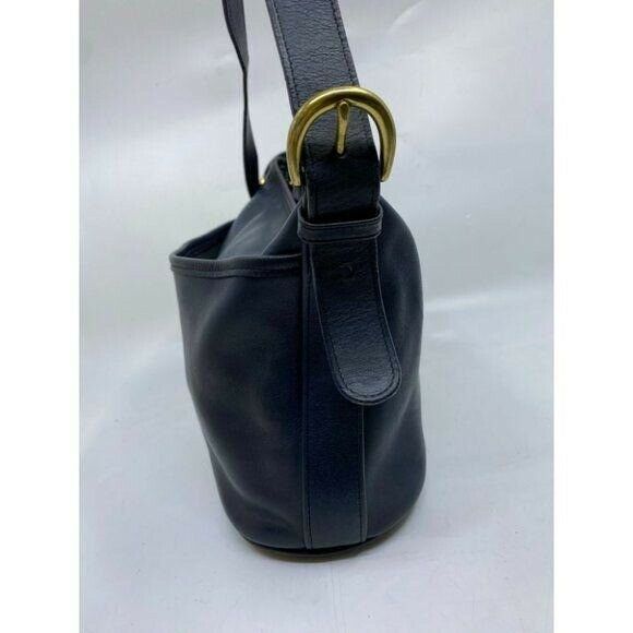 Coach Vintage Black Large Leather Crossbody Bag