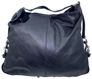 Rebecca Minkoff Large Studded Feat Black Leather Shoulder Bag