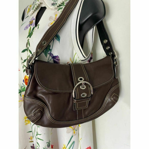 Coach Brown Medium Leather Shoulder/Handbag