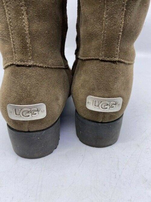 Ugg Australia Tan Tall Full Height Zipper Bootsbooties Size Us