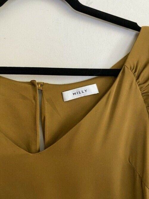 Milly rust orange new chiffon msrp