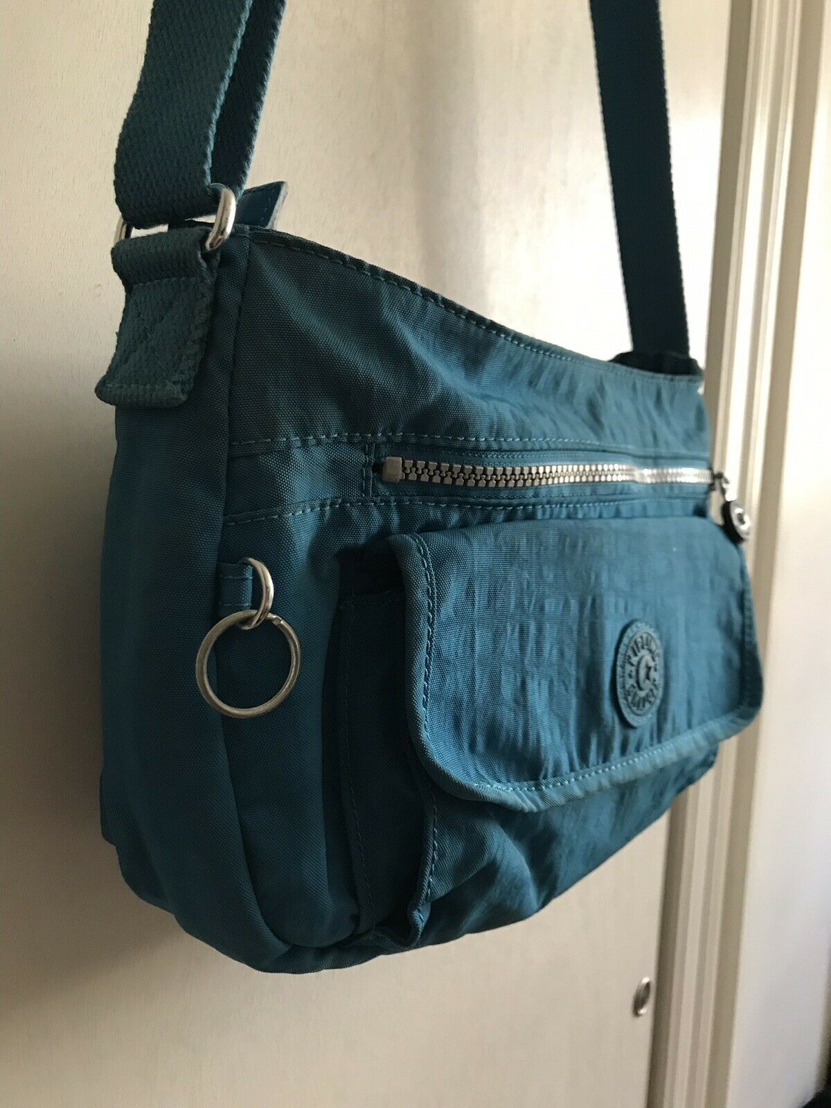 KIPLING Small Bright Blue Nylon Crossbody Bag
