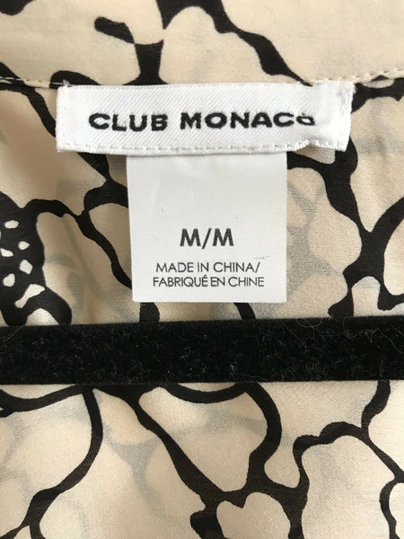CLUB MONACO Printed Flowy Top Medium