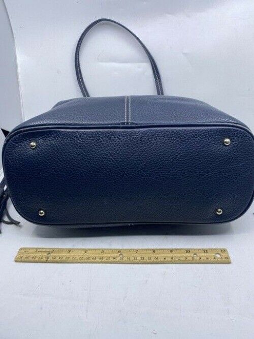 Dooney And Bourke Large Blue Leather Shoulder Bag