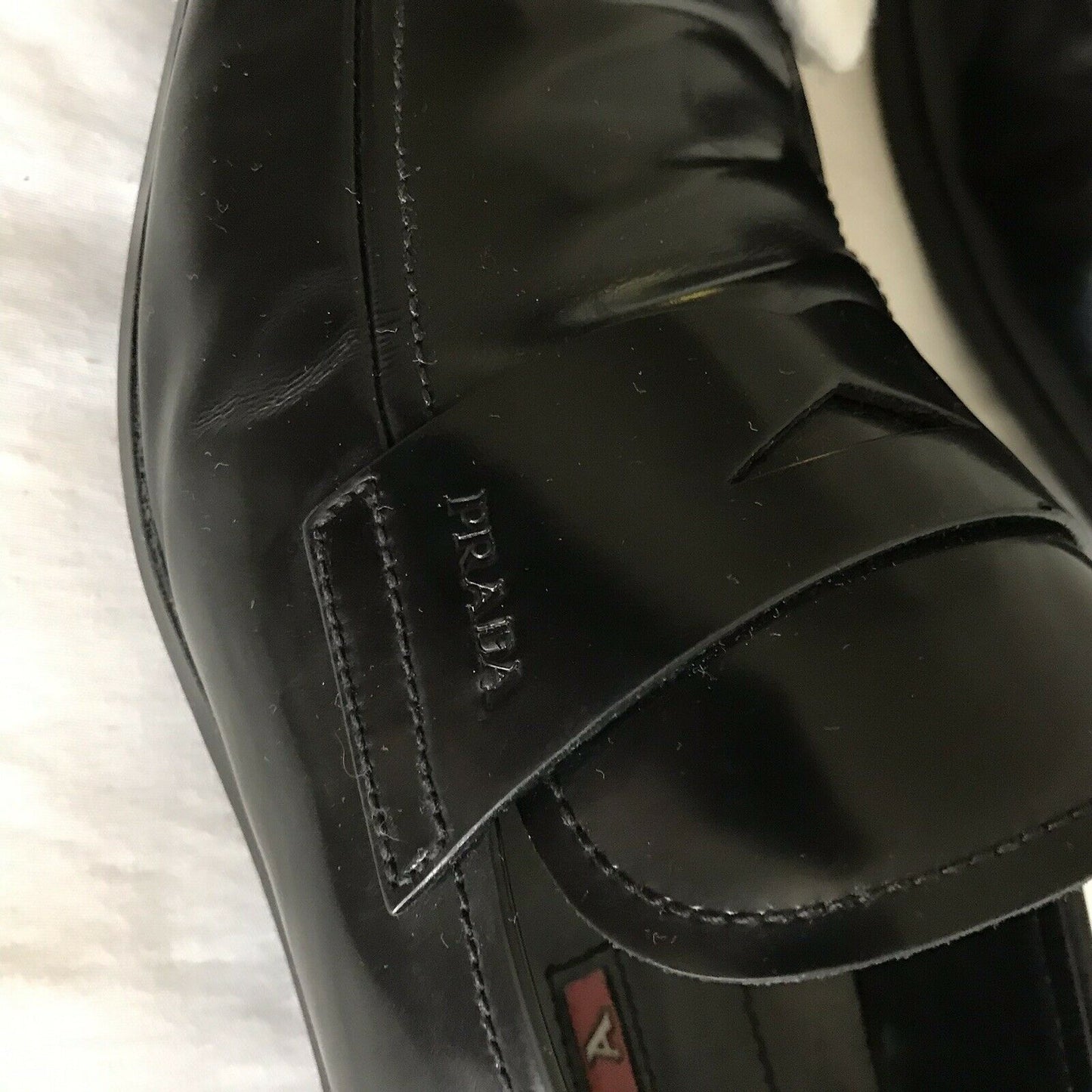 PRADA mens Leather Dress Shoes 6.5