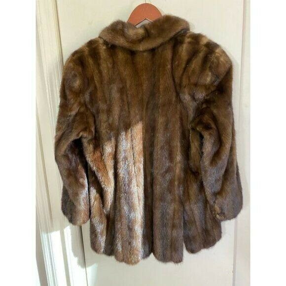 Valentino Furs Alexandre Brown Mink Coat Size Medium-Large