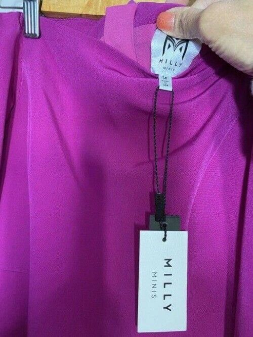 milly minis purple girls short casual dress