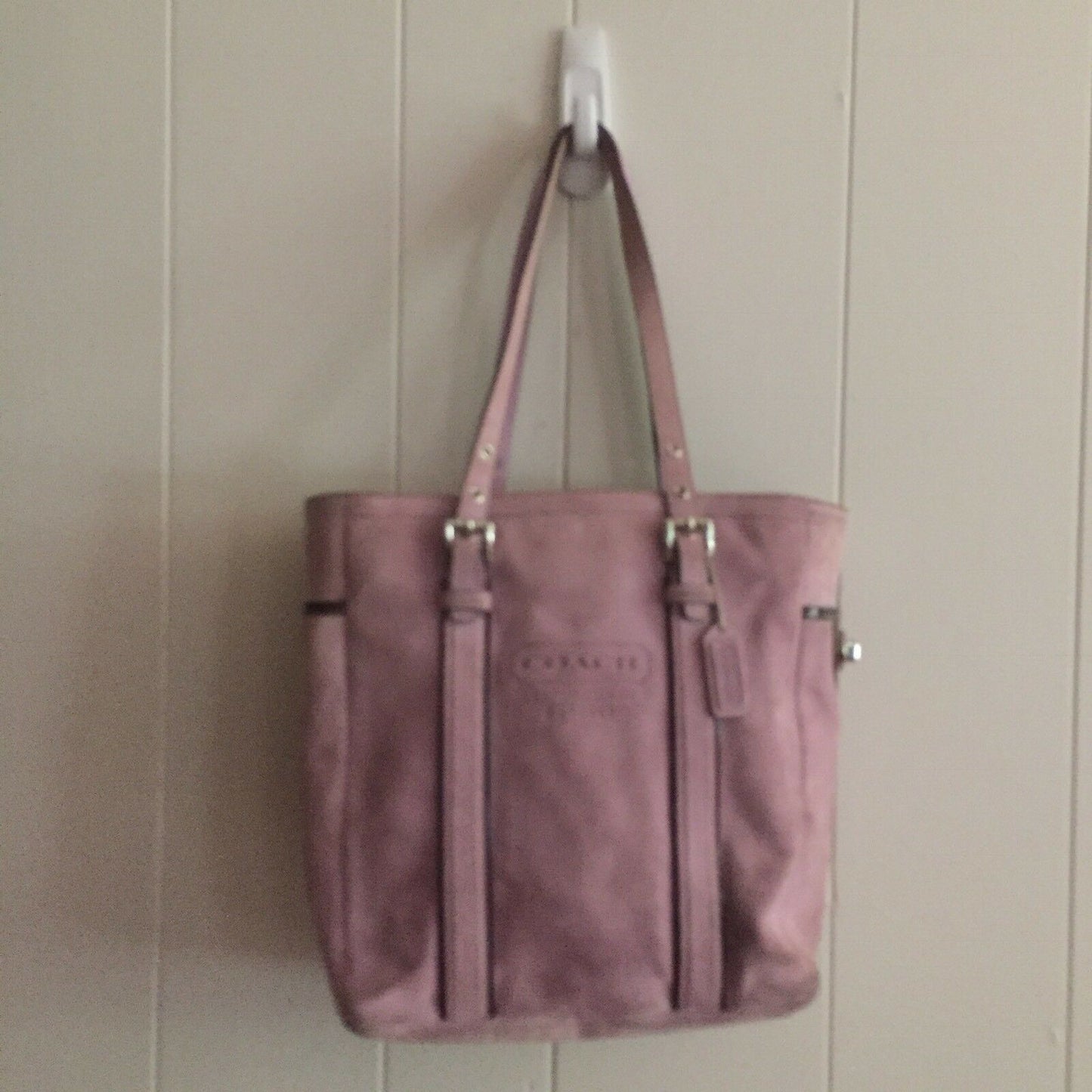 COACH Lavander Suede Tote Bag
