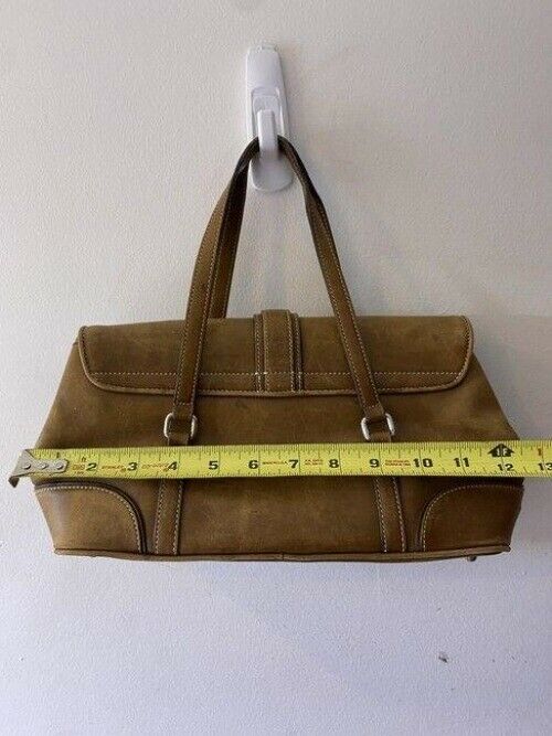 coach small tan leather tote