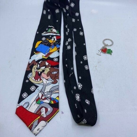 Looney Tunes Mania Christmas Sleigh Tie