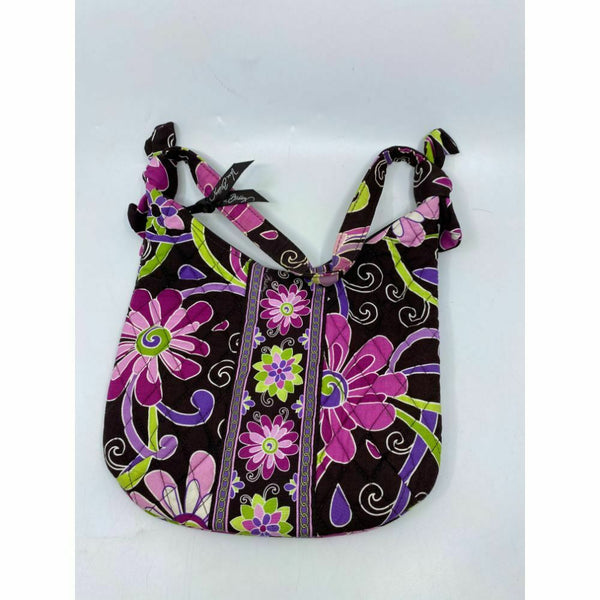 Vera Bradley Pink Black Green Floral Cosmetic Bag