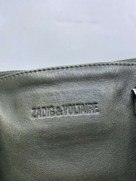 Zadig And Voltaire Sunny Duffel Gray Leather Cross Body Bag