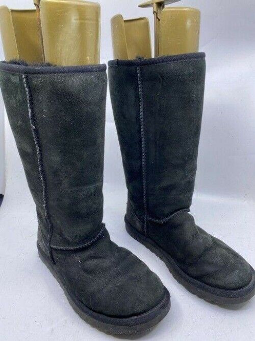 Ugg Australia Black Classic Tall Pull Bootsbooties Size Us