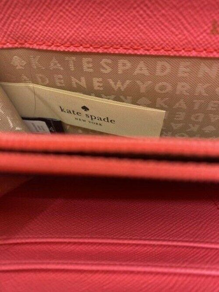 Kate Spade Pink Parrot Zip Neda Rare Wallet