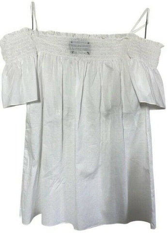nicole miller white new off the shoulder msrp