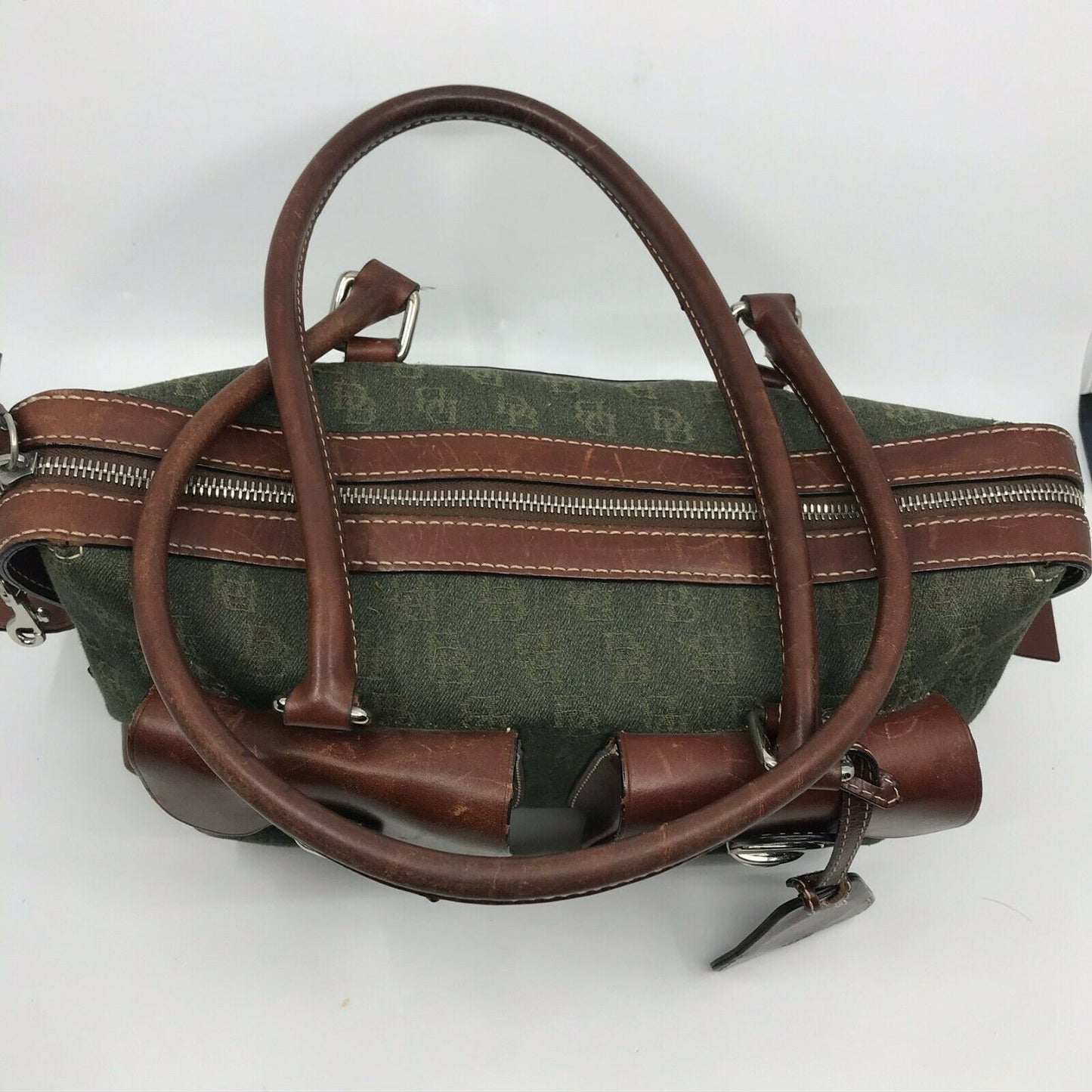 Dooney & Bourkek Brown Medium Canvas Tote