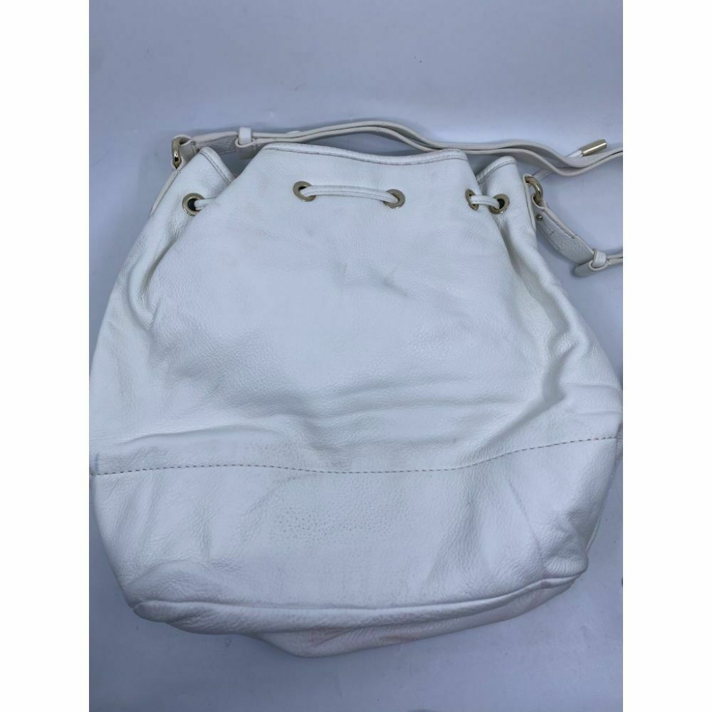 COLE HAAN White Large Leather Tote/ Shoulder Bag
