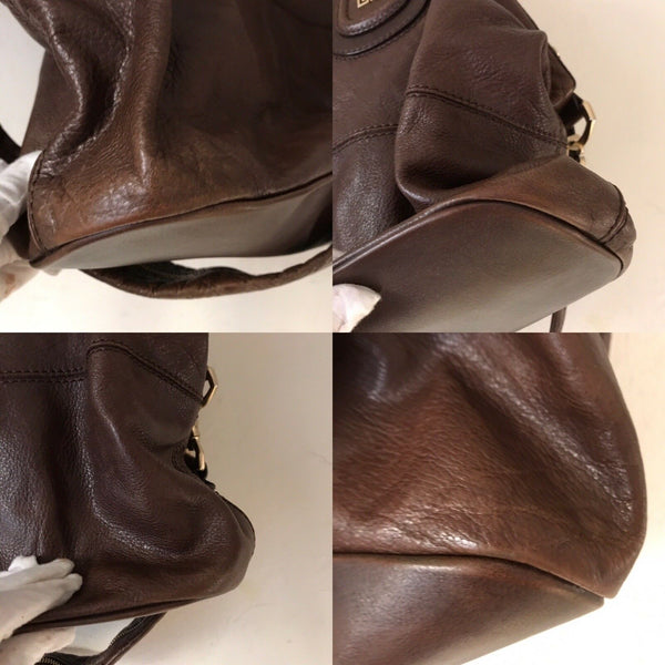 GIVENCHY Brown Leather Nightingale Handbag Msrp $2,200