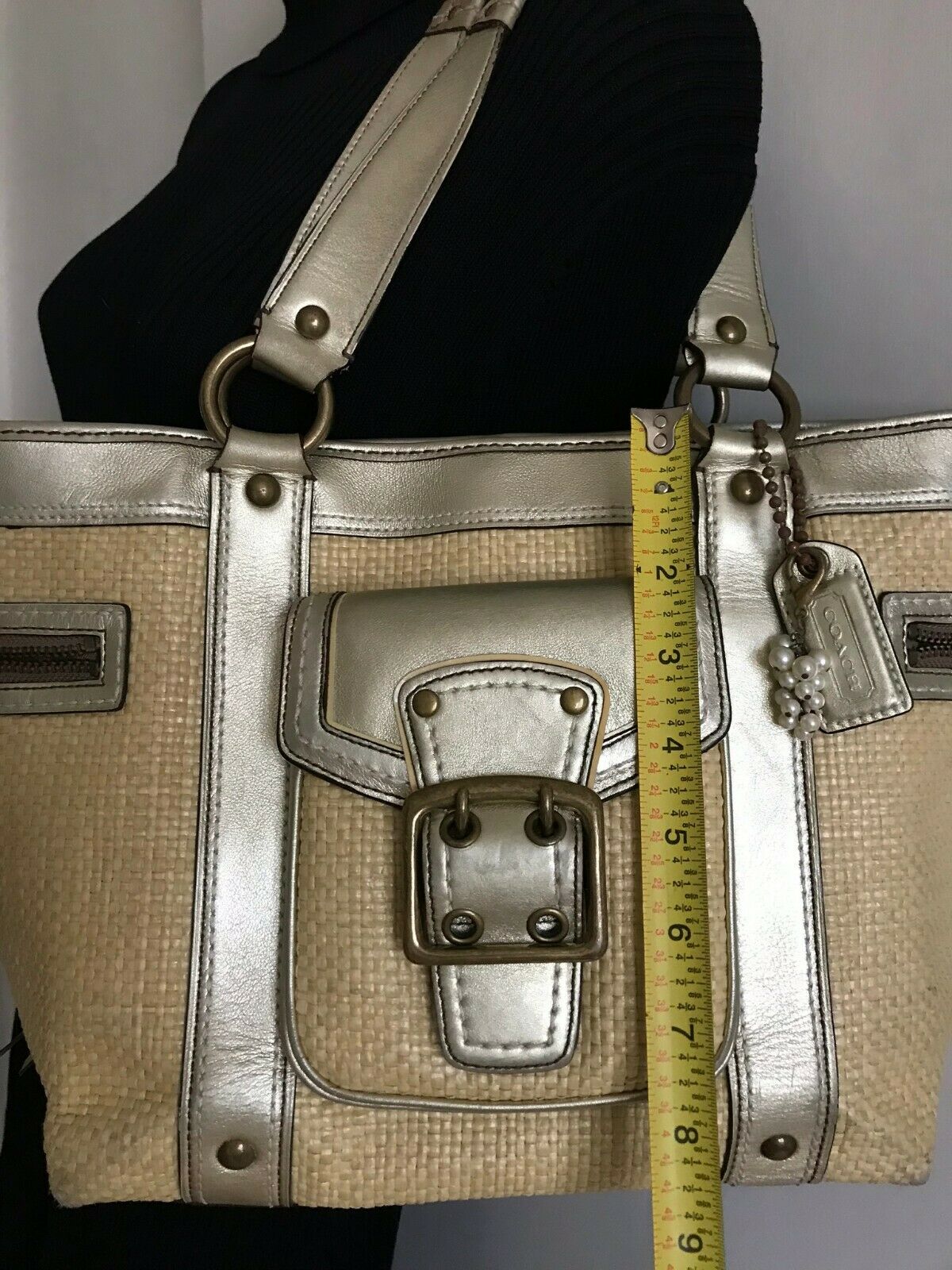Coach Fabric/Leather Tote